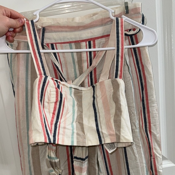 Striped Multi-Color Two Piece Set - Picture 2 of 8